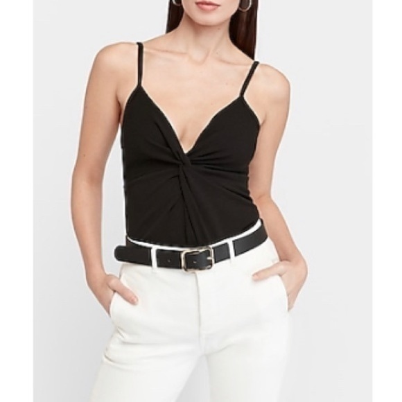 Express Black Twist Front Cami Small - Picture 1 of 8
